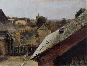 View of Roofs and Gardens Carl Blechen
